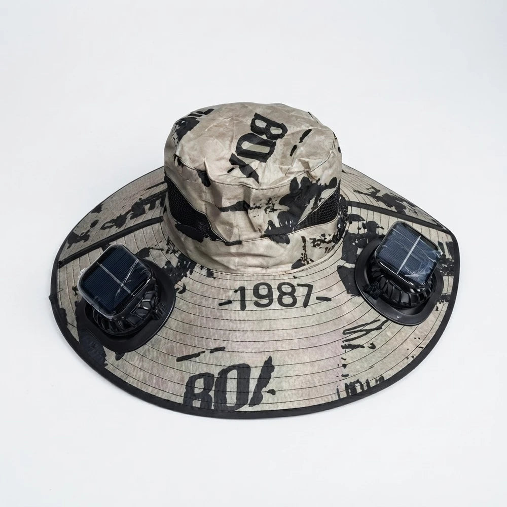 Solar Powered Cooling Bucket Hat