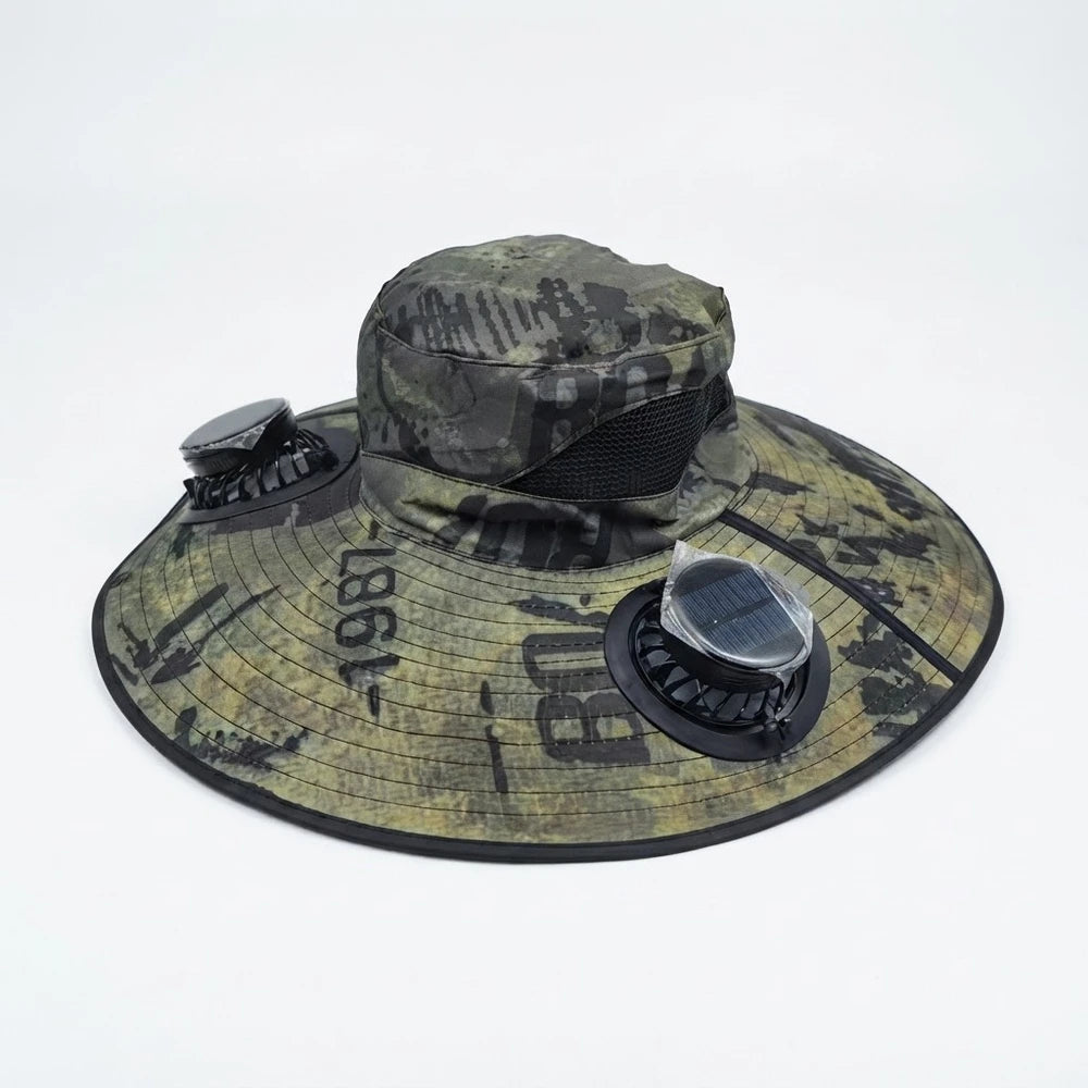 Solar Powered Cooling Bucket Hat